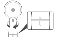 当りまでまわしてください。“I”マークが目安です。ストッパー部が変形する恐れがあるので強く締めないでください。